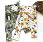 Grow With Me Leggings + Top Knot Hat Set (More Colour Options)