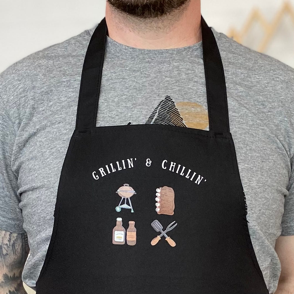 Grillin' + Chillin' Unisex Apron