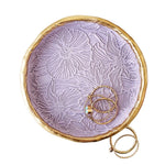 Lavender Floral Impressions Ring Dish