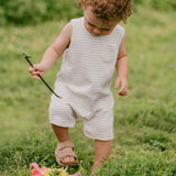 Lunar Rock Striped Modal Rib Sleeveless Romper
