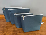 Large Linen Zip Pouch | Makeup Bag