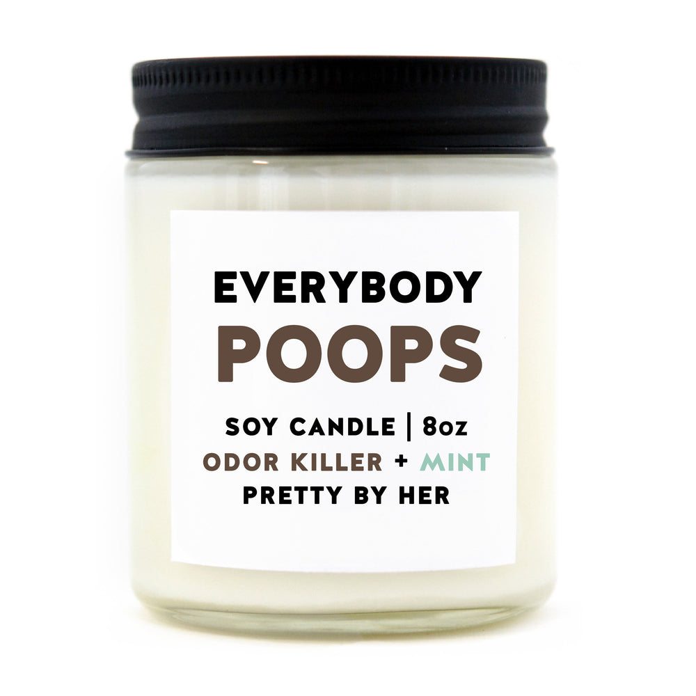 Everybody Poops Candle | Odor Killer + Mint