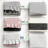 Mini Ruffle Zip Pouch