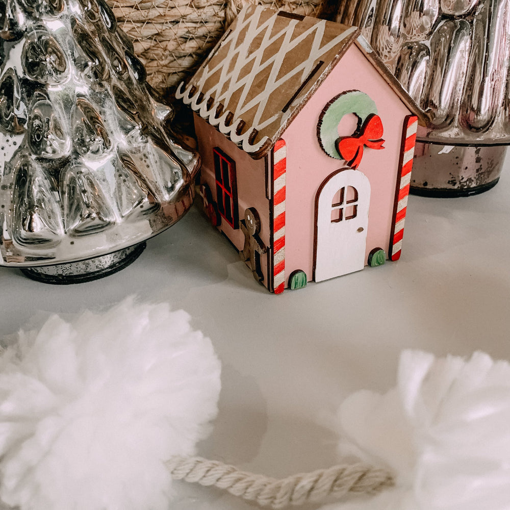 DIY Wood Gingerbread House Kit