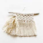 Sari Silk + Driftwood Macrame Wall Hanging