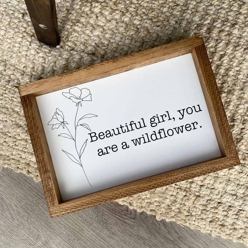 Beautiful Girl  | Wood Sign