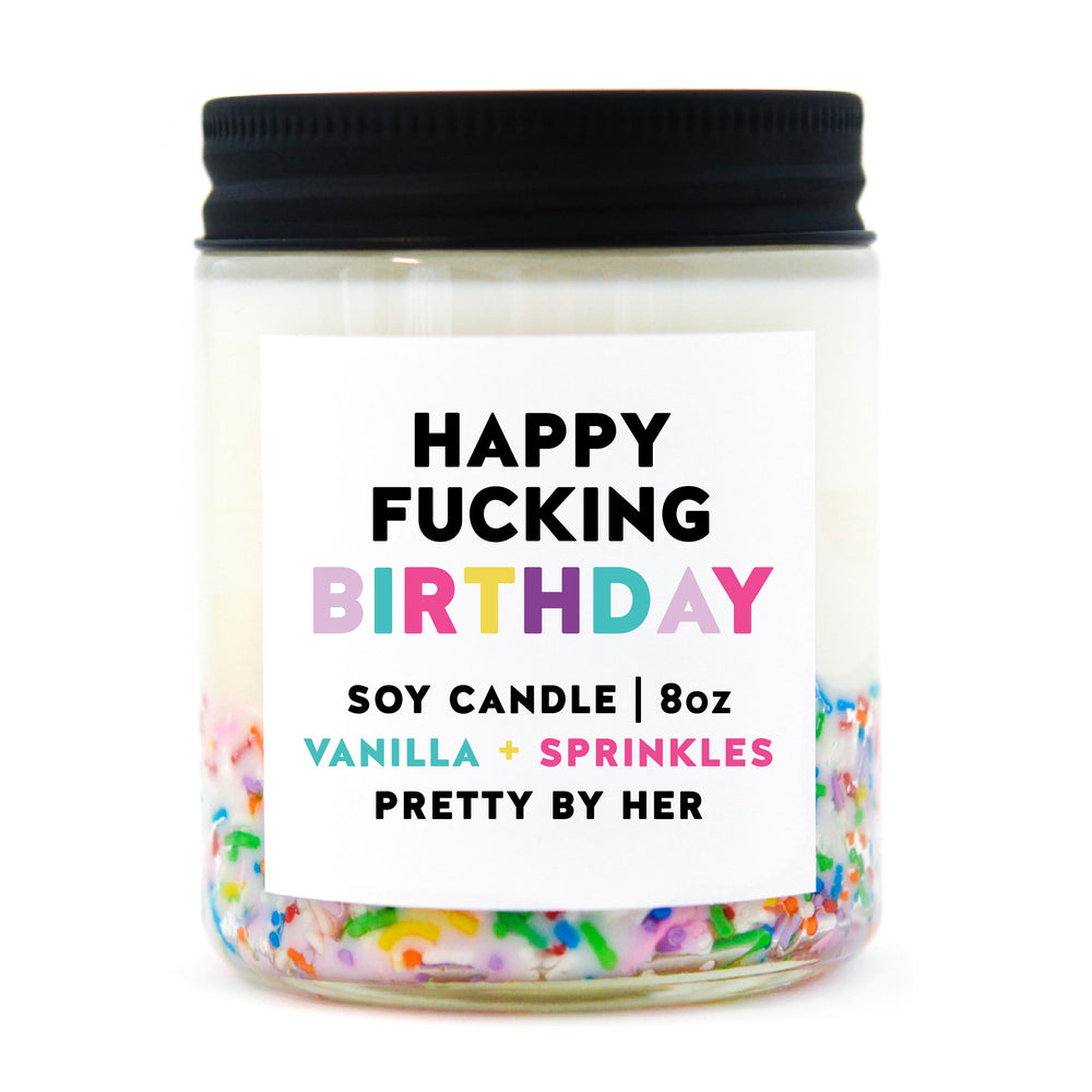 Happy Fucking Birthday Candle | Vanilla