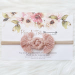 Macrame Bow Headband