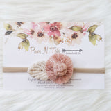 Macrame Flower Headband | Single Leaf