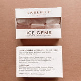 Rose Quartz Ice Gems | set of 6