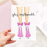 She's Unstoppable Greeting Card