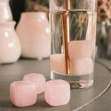 Rose Quartz Ice Gems | set of 6