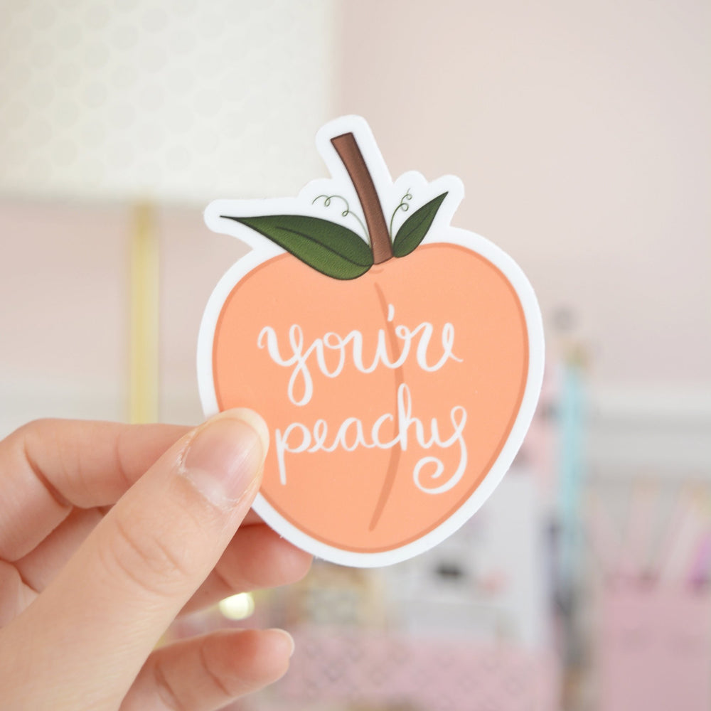 You're Peachy | Vinyl Sticker